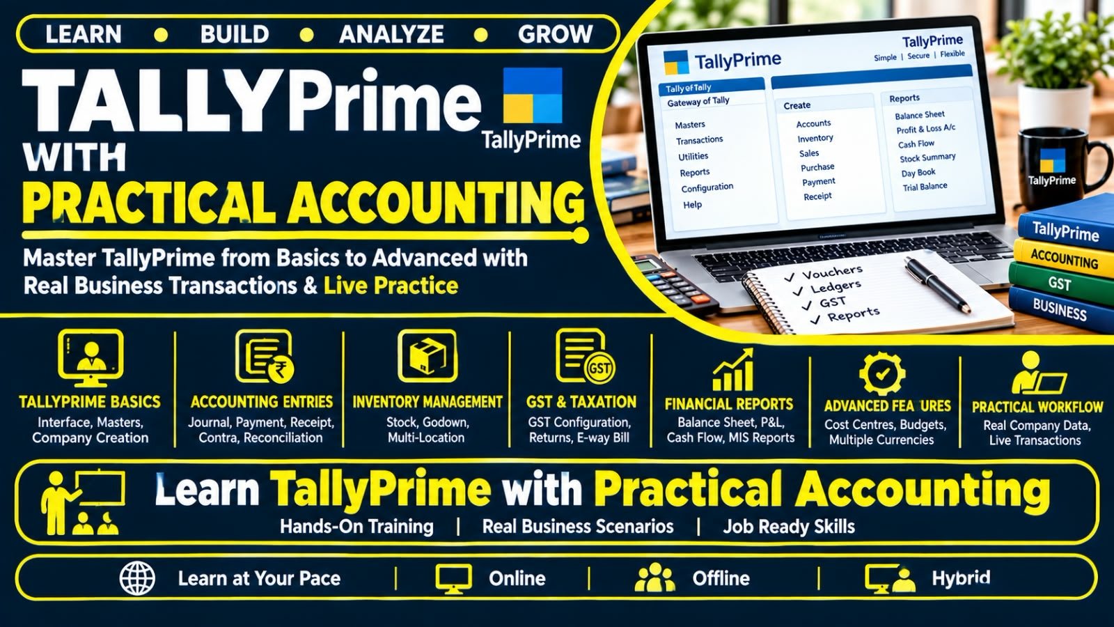TallyPrime with Practical Accounting